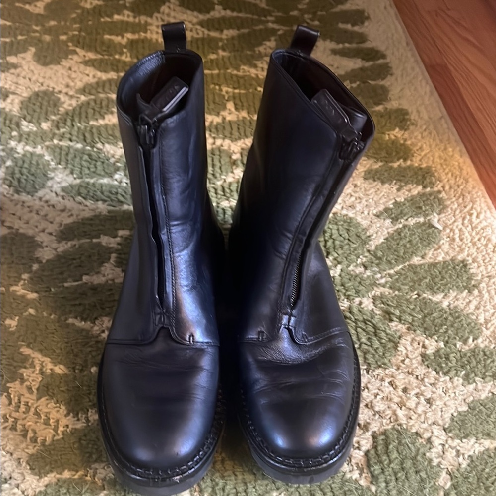 Vince Black Combat & Moto Boots